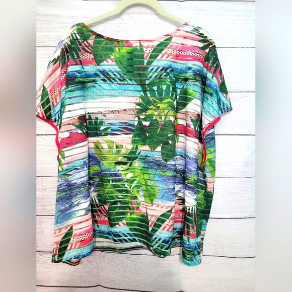 Nwot jungle print athletic top 2x - Picture 2 of 8